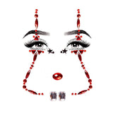 Clown Adhesive Face Jewels Sticker