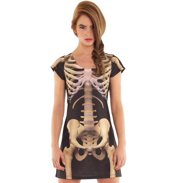 Faux Real Skeleton Dress