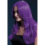 Fever Khloe long neon purple wavy wig