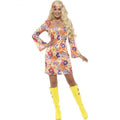Flower Hippie Costume – Womens 60s Retro Outfit