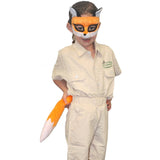 deluxe animal set of fox includes mask and tail.