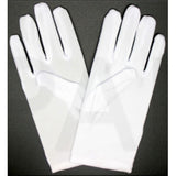 Short White Gloves for Ladies – wrist-length costume gloves for 1950s and 1980s outfits