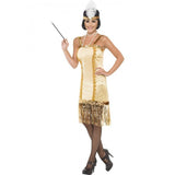 Gold Charleston Flapper Dress