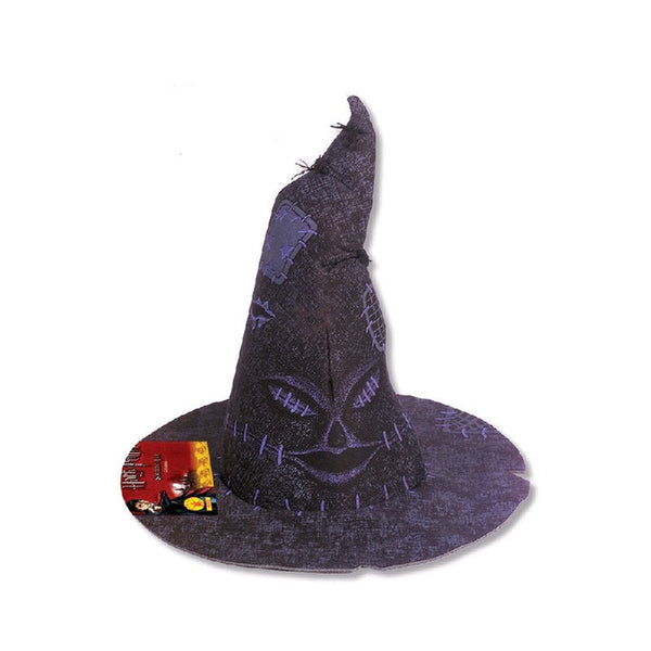 harry potter sorting hat with image of face on side.