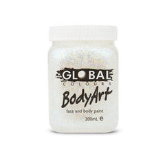 Holographic glitter face and body paint in a gel base, 200ml.