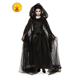 Hooded Cape Black Tulle Womens-Size Std
