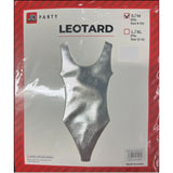0s Leotard Metallic Silver. This leotard is metallic silver and does not have a lot of stretch in the fabric.