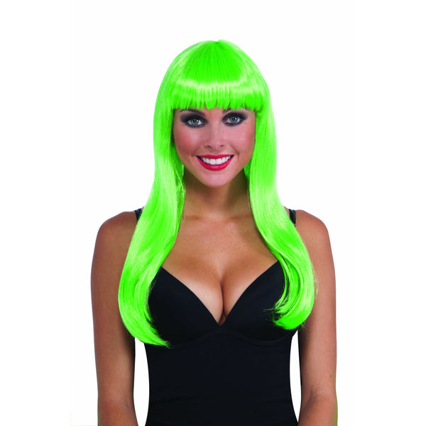 Neon Green Long Wig