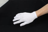 Mens White Short Gloves