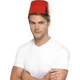 Middle Eastern Red Fez Costume Hat