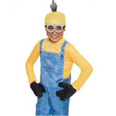 Grey Minion goggles with elastic strap, officially licensed Despicable Me costume accessory for kids and adults