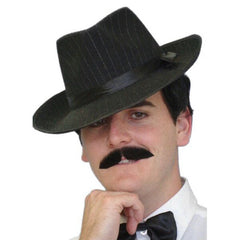 black moustache in clark gable style, quality, realistic and attaches with double sided tape.