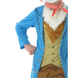 Mr fox deluxe child costume showing furry chest, jacket and vest