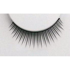 Natural black synthetic eyelashes with adhesive