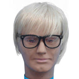 Classic black nerd glasses with clear lenses