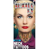 Tinsley FX Temp Tattoo - Moth Neck Tattoo