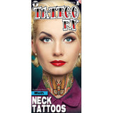 Tinsley FX Temp Tattoo - Moth Neck Tattoo