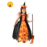 Orange Witch Light Up Costume-Child