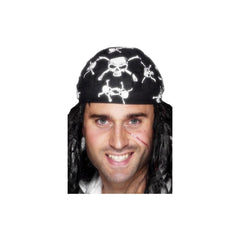 Pirate Bandana with Skull & Crossbones Print