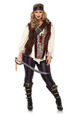 Pirate Captain Blackheart Ladies Plus Costume - Leg Avenue