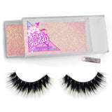 Queen Eye Candy 4D Faux Lashes with eyelash glue for glamour makeup, cosplay, drag and festival looks.