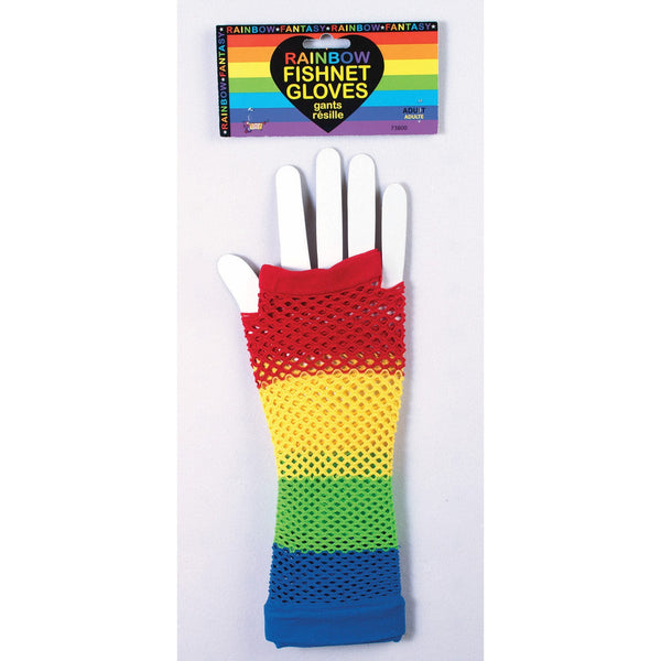 Rainbow Fishnet Long Gloves-Forum