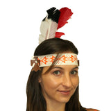 White and Red Headdress