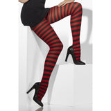 Tights Striped Red and Black
