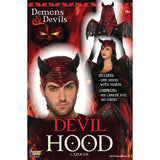 Red Devil Hood Headpiece