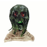 Rotten Skull Halloween Light Up Prop
