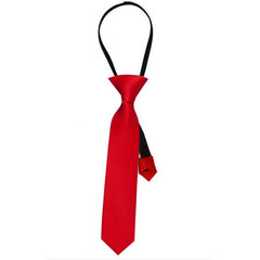 Satin Gangster Tie - Red