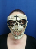 Skull Horror Cross Mask Adult