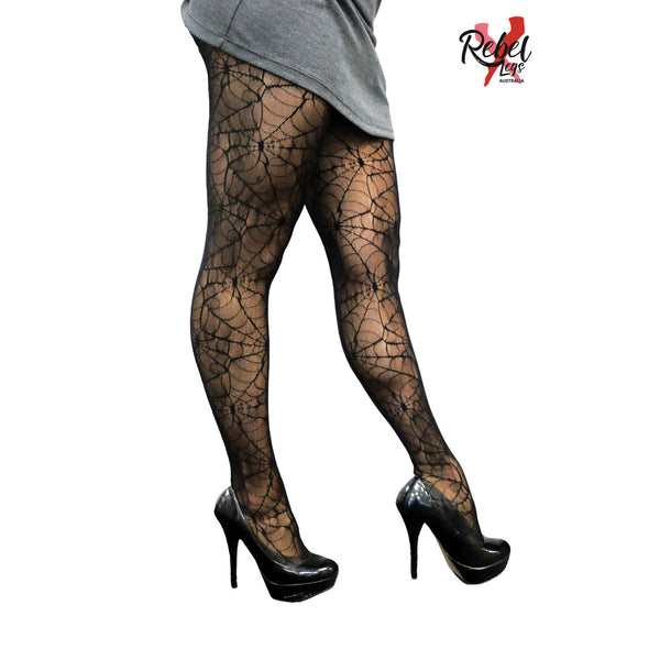 Spider Web Deluxe Tights