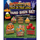 Trick or Treat Halloween Lawn Sign Set