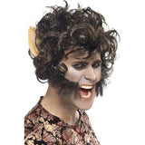 Werewolf Wig with Large Ears & Sideburns