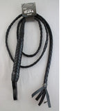 Black Faux Leather Whip