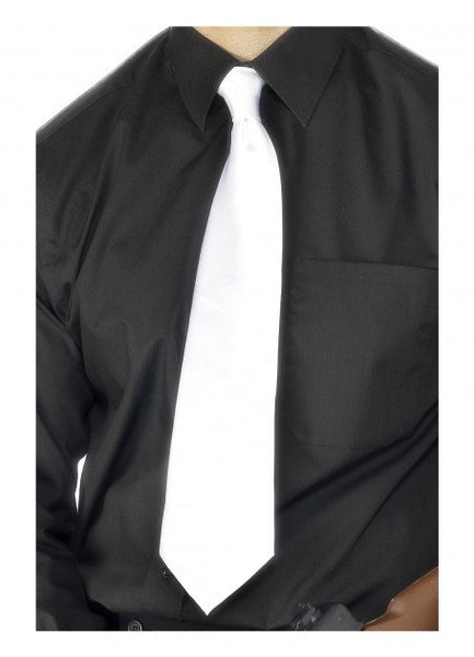 Deluxe White Gangster Tie