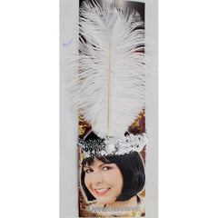 White Twenties Headband