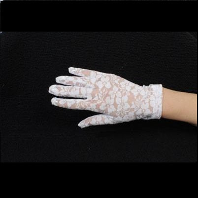 Gloves - Short White Lace
