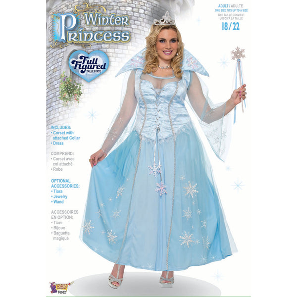 Winter Princess Costume-Ladies Plus