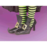 Witch Shoe Covers with Gold Buckle